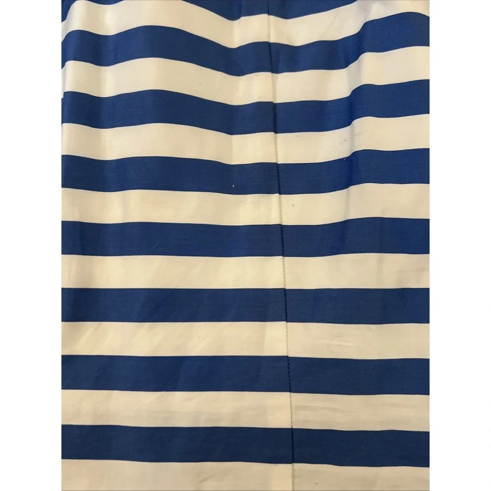 Lilly Pulitzer Royal Blue/White Cabana Striped Strapless cocktail Dress Size 0 - Picture 6 of 10